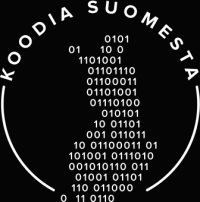 Koodia suomesta -merkki.