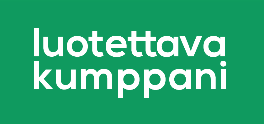 Luotettava kumppani logo.