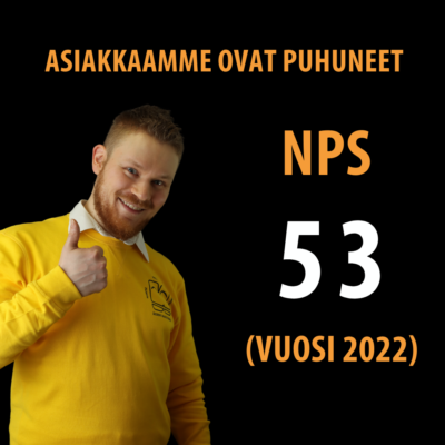 NPS 2022 Asiakkaamme ovat puhuneet, NPS 75 vuosi 2021.